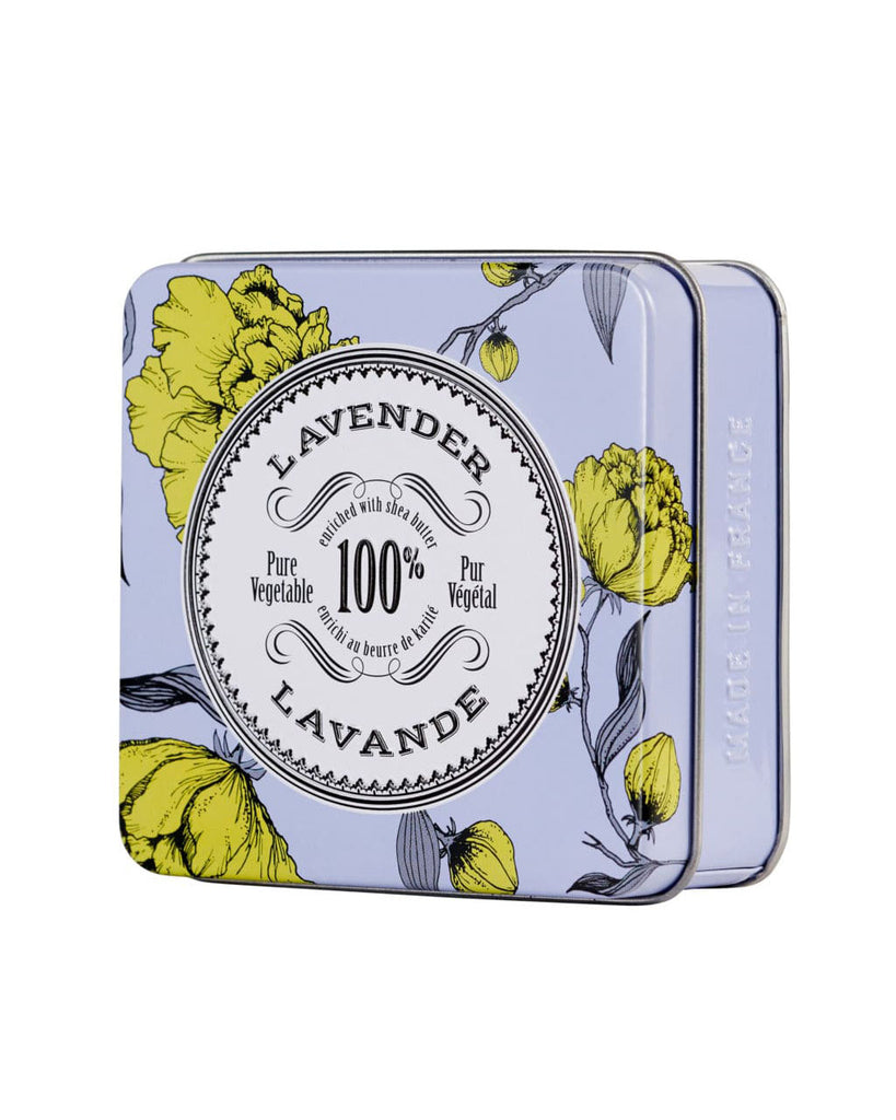 La Chatelaine – Triple Milled 100g Travel Soap in Tin – Lavender