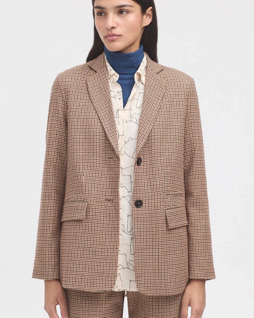 Nice Things Houndstooth Blazer