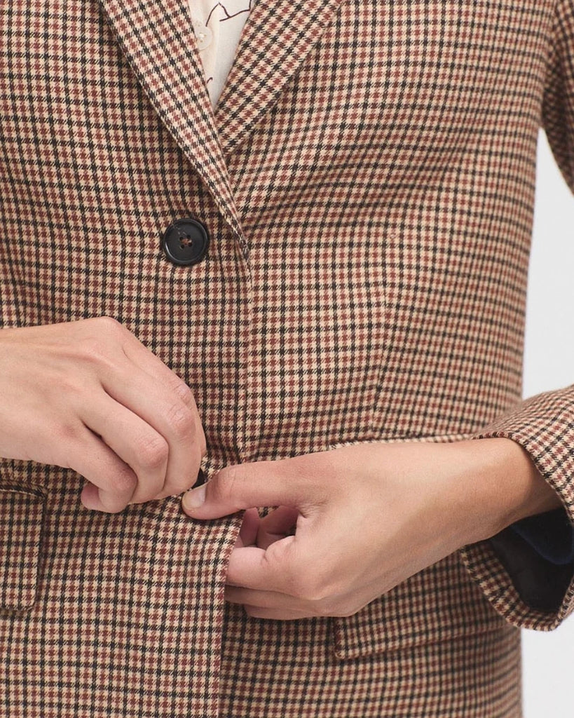 Nice Things Houndstooth Blazer