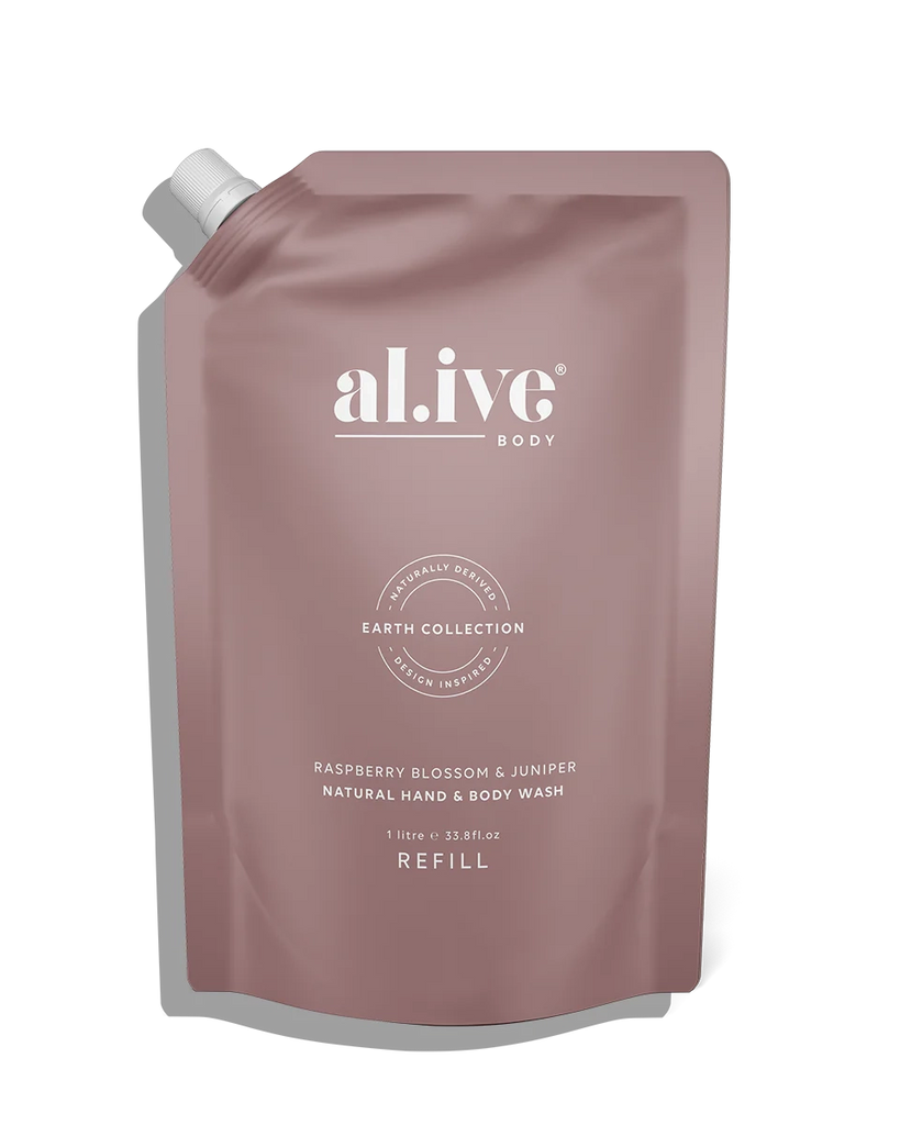 Al.ive 1 ltr wash refill - raspberry blossom & juniper