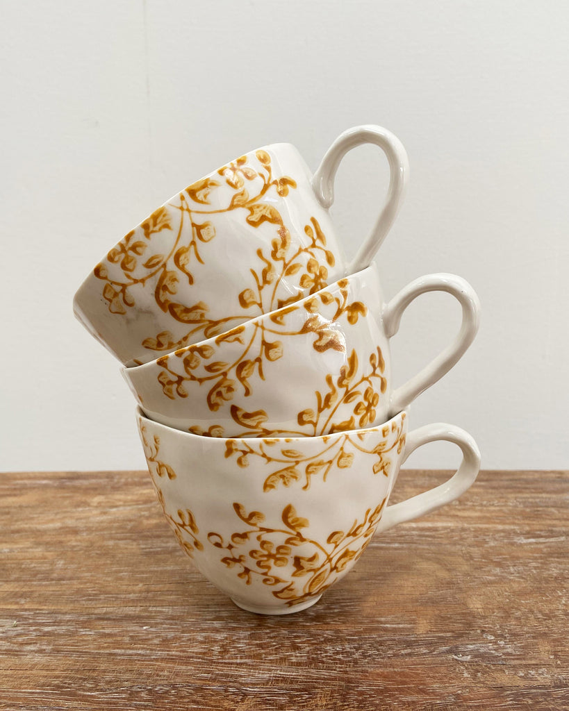 CC Interiors Florentine Ochre Cup - Mustard