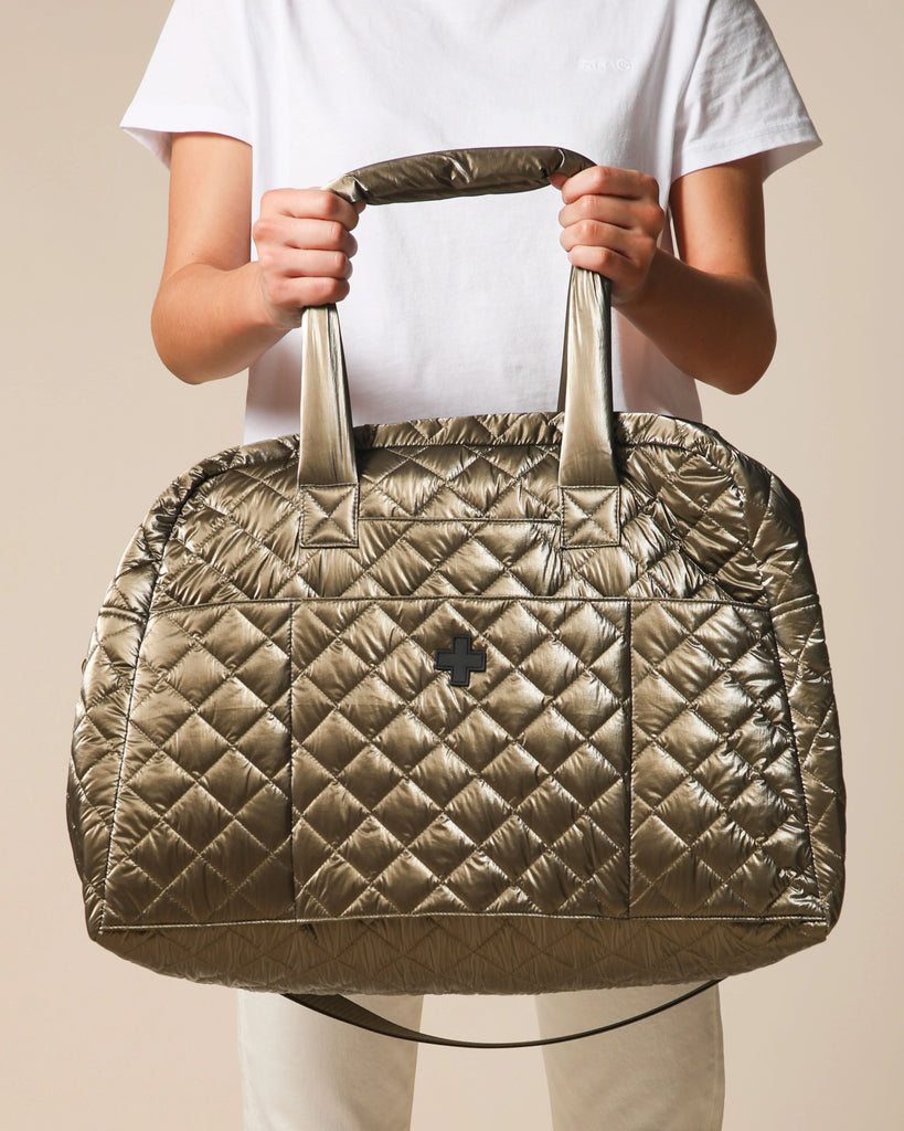 Stella + Gemma Overnight Bag Quilted - Khaki