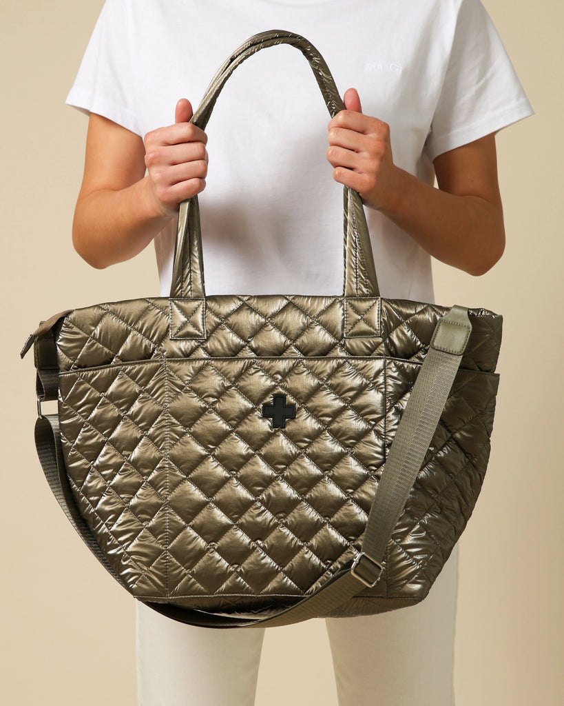 Stella + Gemma Tote Bag Quilted - Khaki