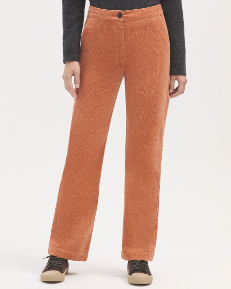 Nice Things Bubble Cord Trouser - persimon