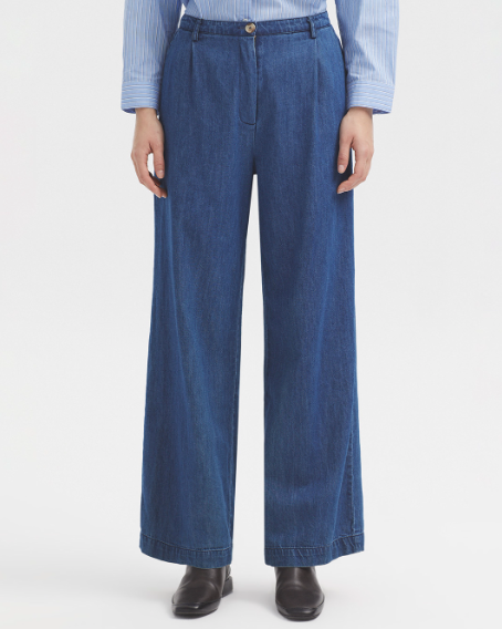 Nice Things Cotton Denim Trousers