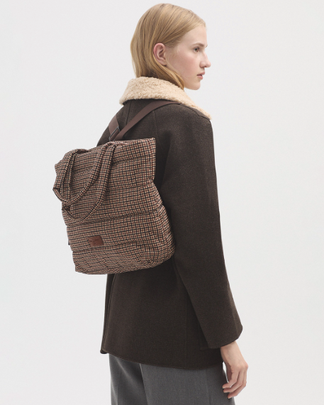 Nice Things Tote Backpack- checkered bag