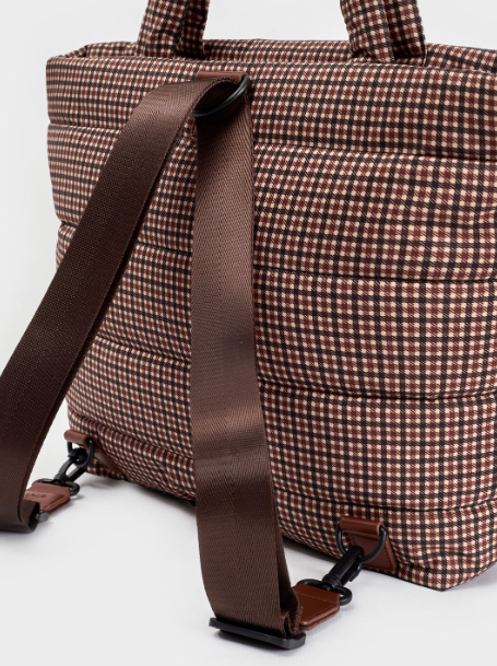 Nice Things Tote Backpack- checkered bag