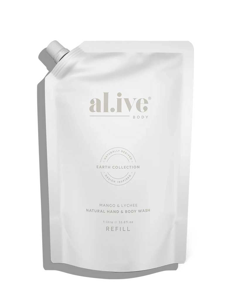 Al.ive 1 ltr wash refill - mango & lychee