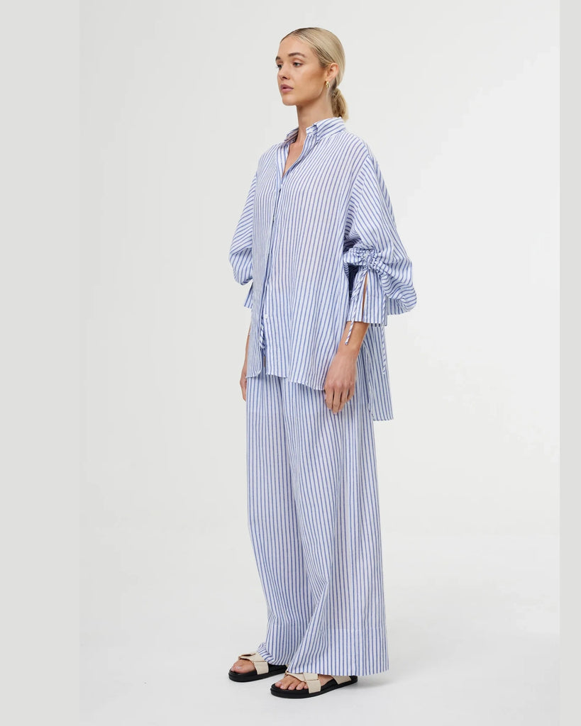 Kinney Ashton Shirt - Sea Stripe