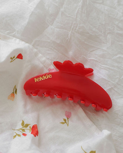 Lekkie Elodie Scallop Claw- red