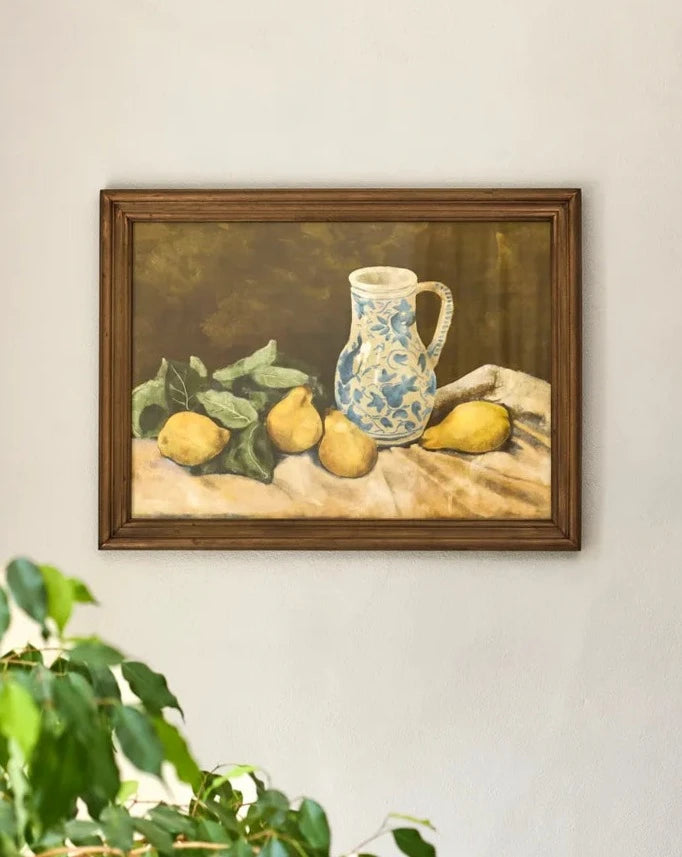 French Country Collections Framed Lemon & Jug Still Life A Print