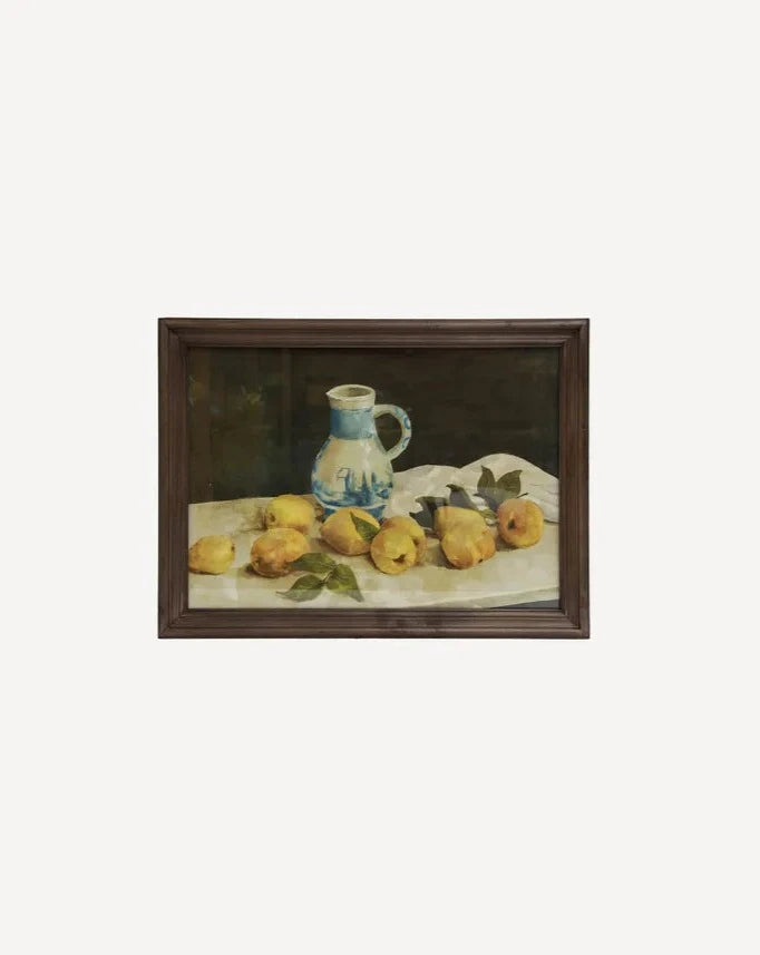French Country Collections Framed Lemon & Jug Still Life B Print