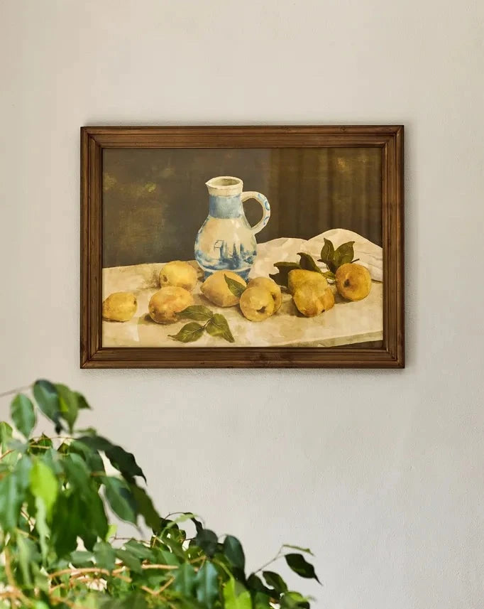 French Country Collections Framed Lemon & Jug Still Life B Print