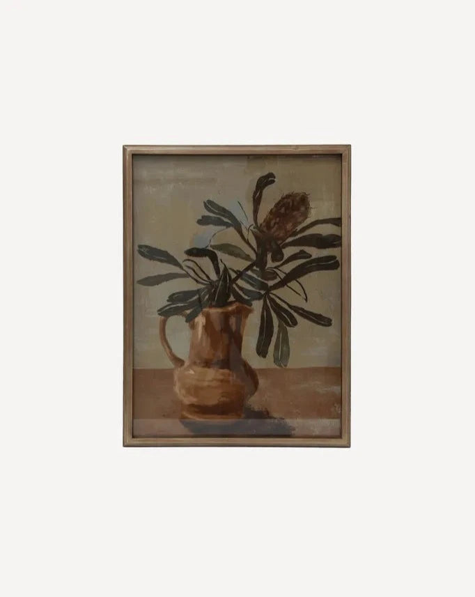 French Country Collections Framed Protea & Jug Still Life Print