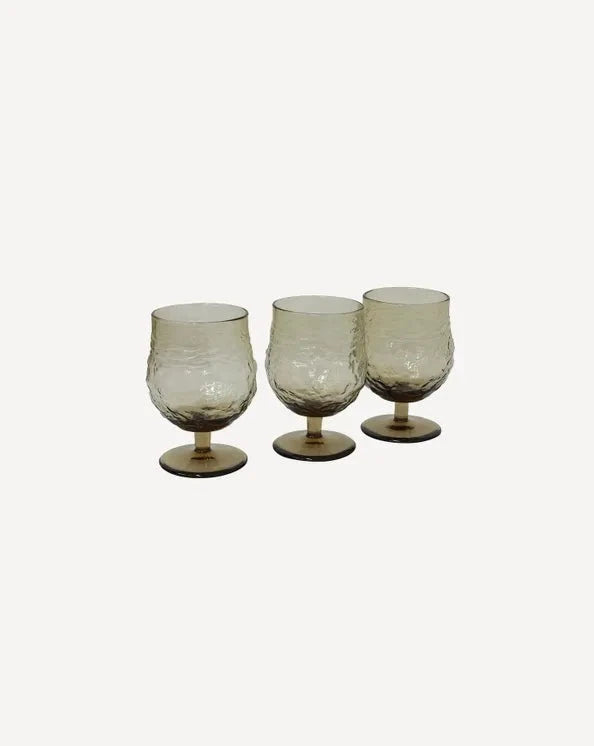 French Country Collections Serena Smoke Wine Goblet