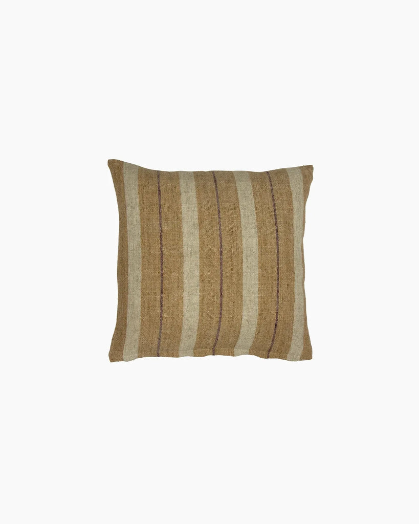 French Country Collections Marigold Linen Multi Stripe Cushion