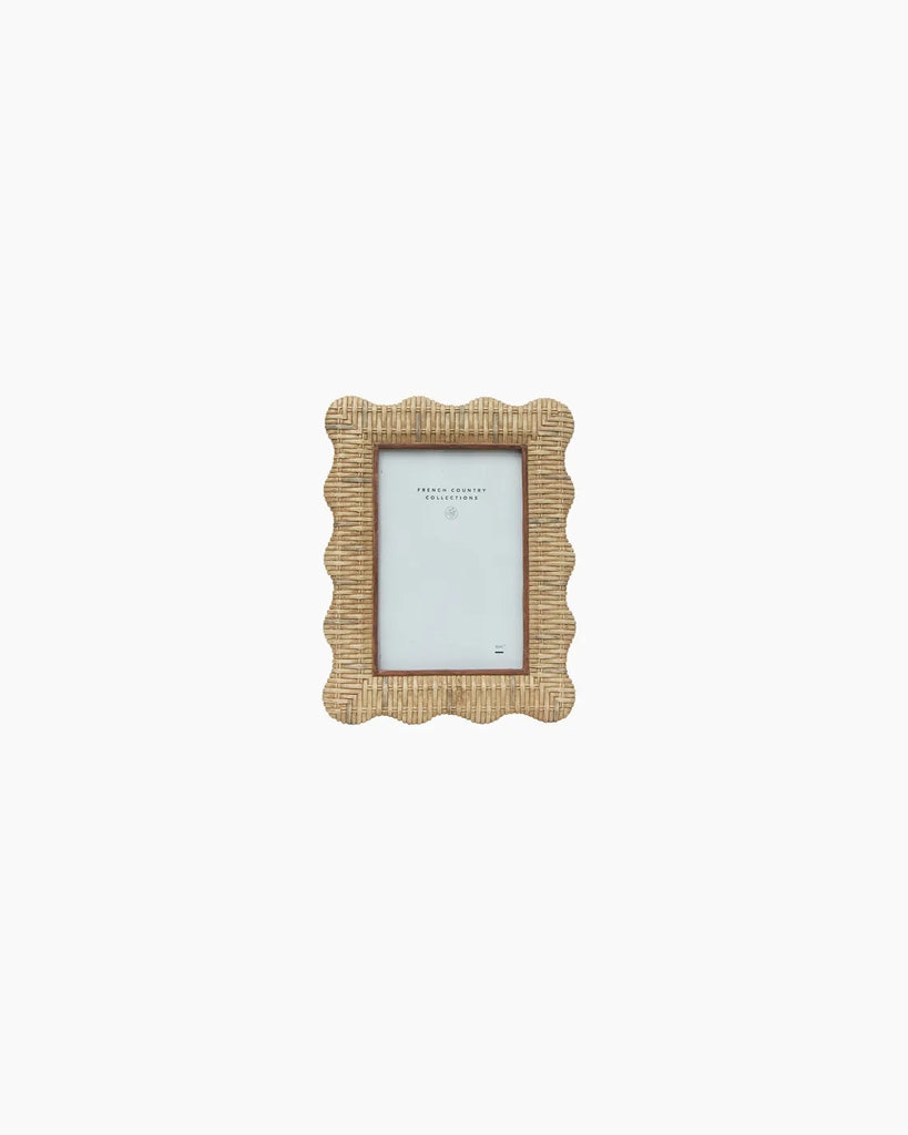 French Country Collections Rattan Wavy Photo Frame 4x6