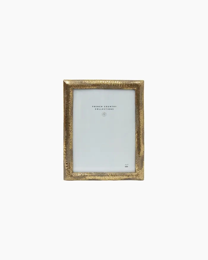 French Country Collections Hammered Gold Photo Frame 5x7