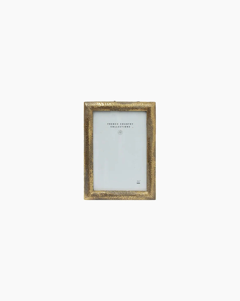 French Country Collections Hammered Gold Photo Frame 4x6