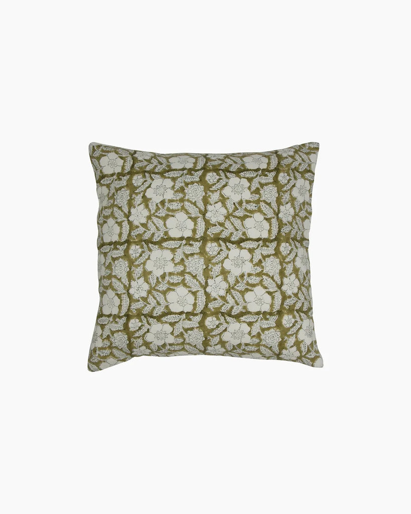 French Country Collections Salta Floral Chartreuse Cushion Cover