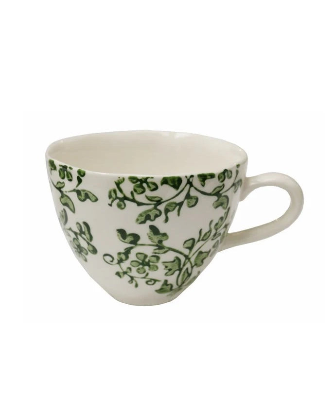 CC Interiors Florentine Verde Handpainted Cup - green