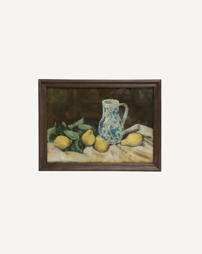 French Country Collections Framed Lemon & Jug Still Life A Print
