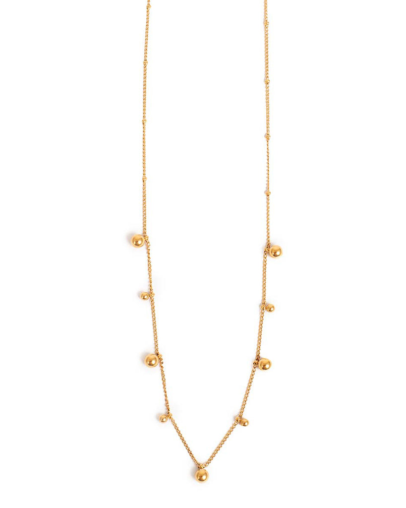 A&C Oslo Short chain with Miniature Balls- gold