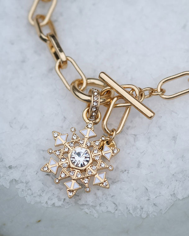 A&C Oslo Snowflake Bracelet- gold