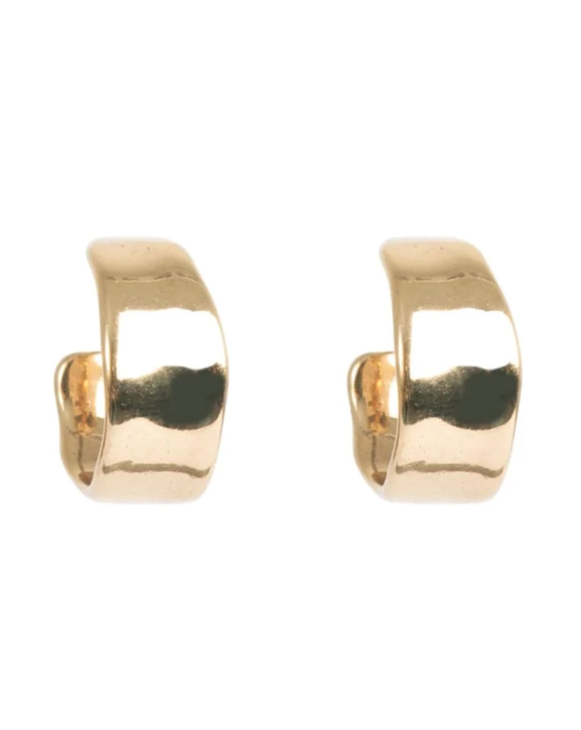 A&C Oslo Classic Sculptured Creol Earring 18mm - gold